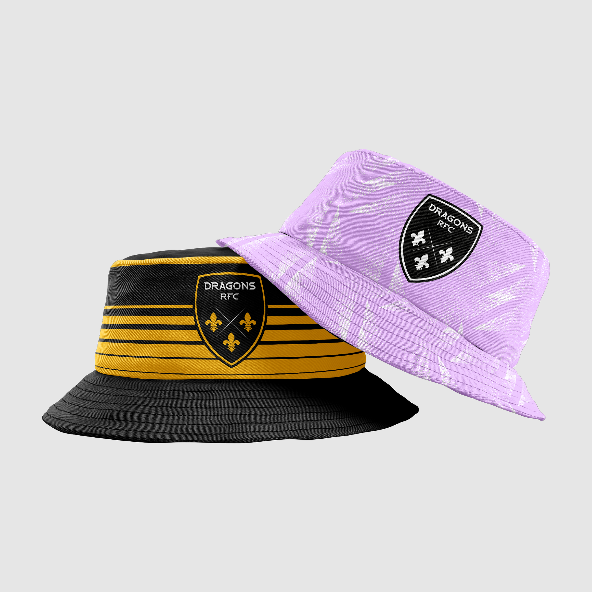 Dragons RFC 24/25  Reversible Bucket Hat - Black/Light Grey