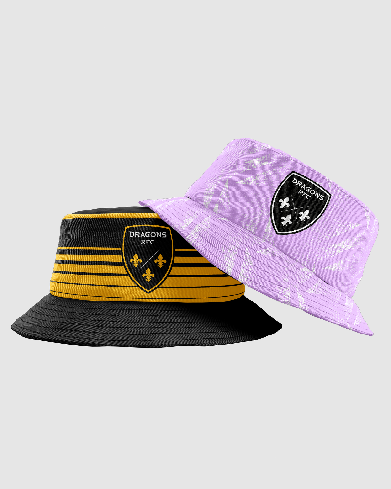 Dragons RFC 24/25  Reversible Bucket Hat - Black/Amber/Lavender