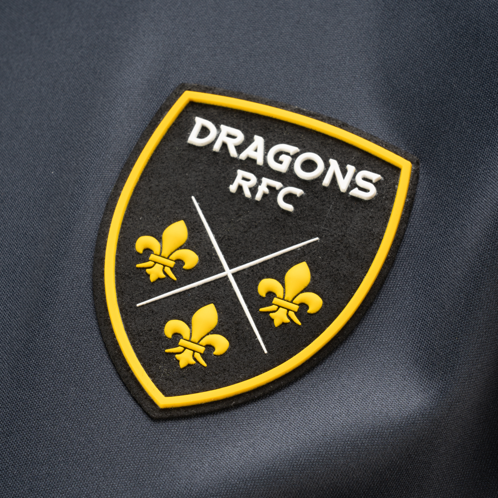 Dragons RFC 24/25 Youth Quadrigo Training Tee  - Gun Metal Grey/Amber