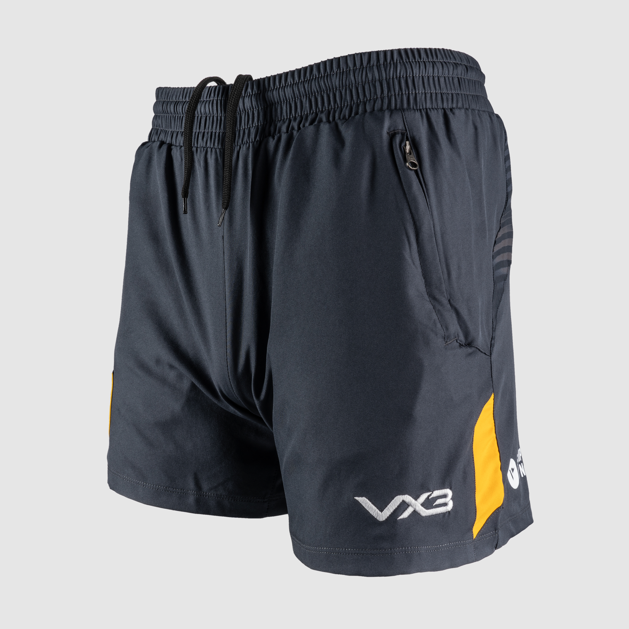 Dragons RFC 24/25 Quadrigo Gym Shorts - Gun Metal Grey/Amber