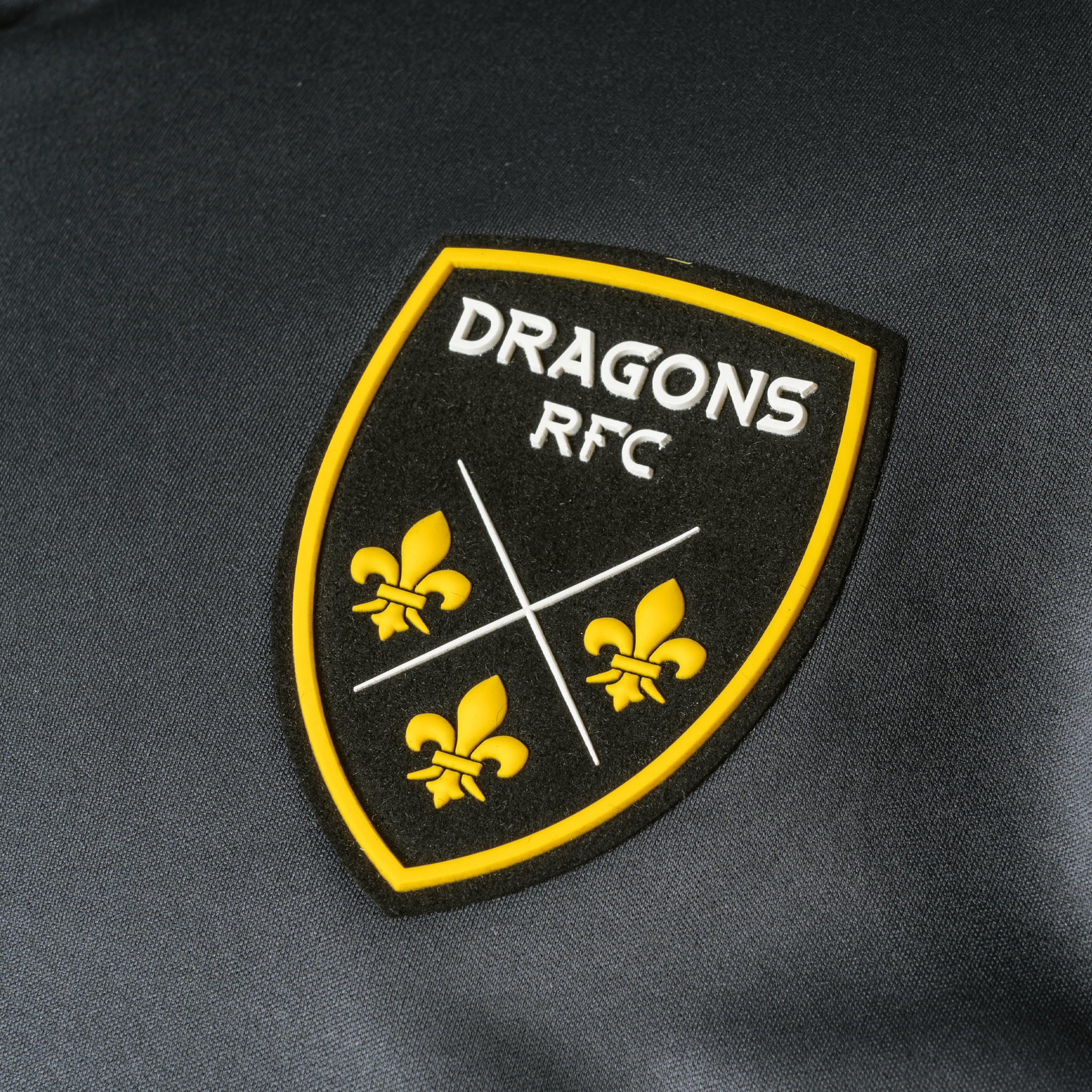 Dragons RFC 24/25 Youth Training Hoodie - Gun Metal Grey/Amber