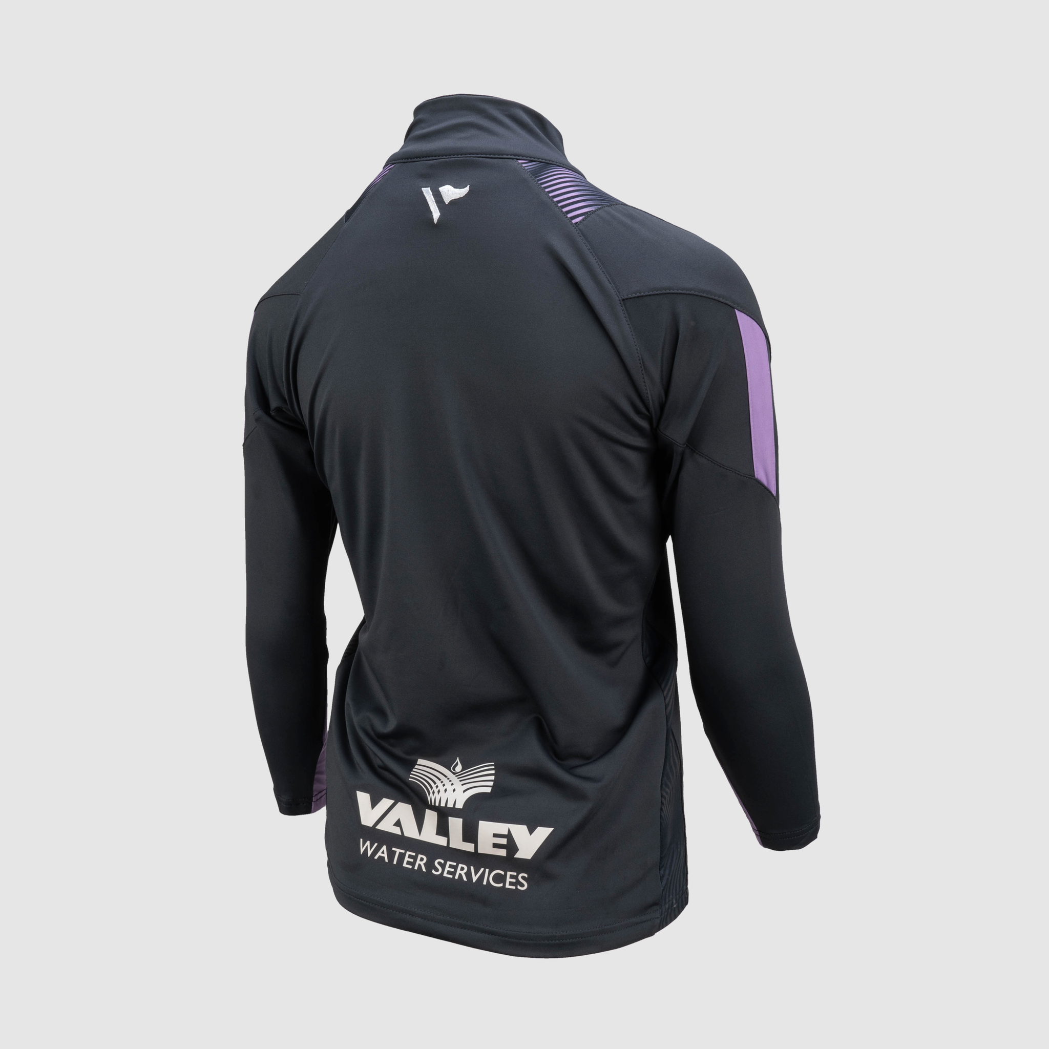 Dragons RFC 24/25 Womens Half Zip Top - Gun Metal Grey/Lavender