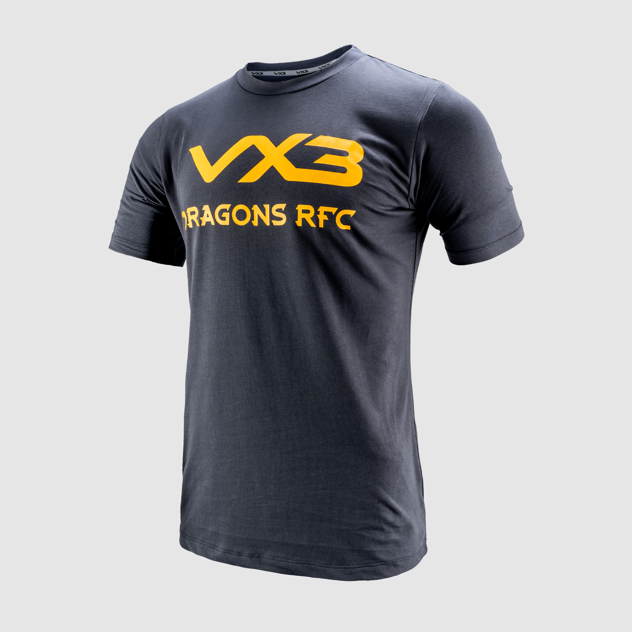 Dragons RFC 24/25 Invicta Tee - Gun Metal Grey/Amber