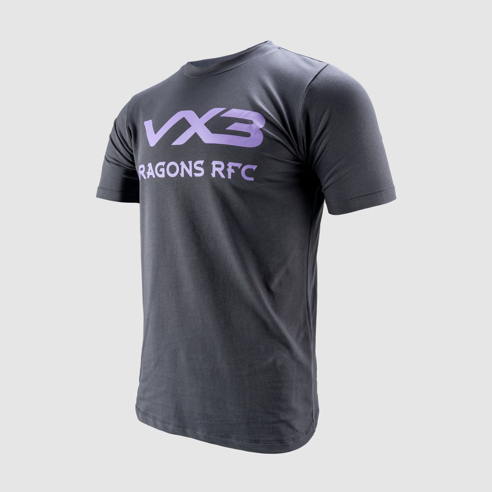 Dragons RFC 24/25 Invicta Tee - Gun Metal/ Lavender