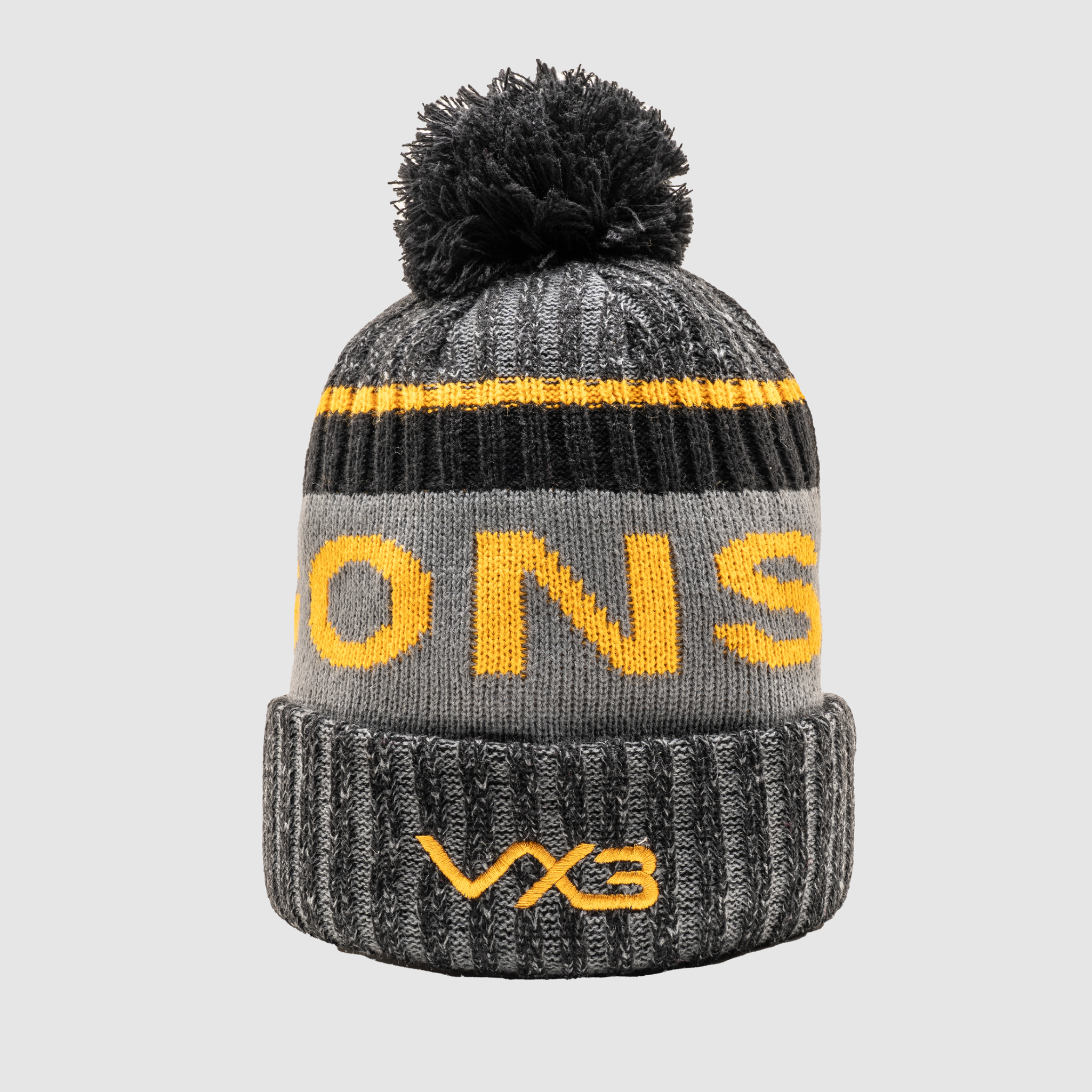 Dragons RFC 24/25 Bobble Hat - Gun Metal