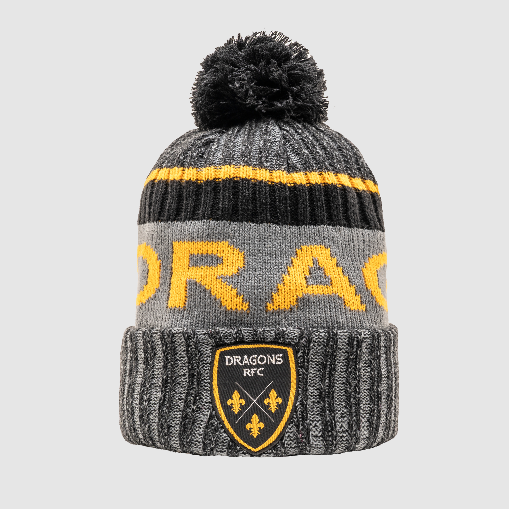 Dragons RFC 24/25 Bobble Hat - Gun Metal