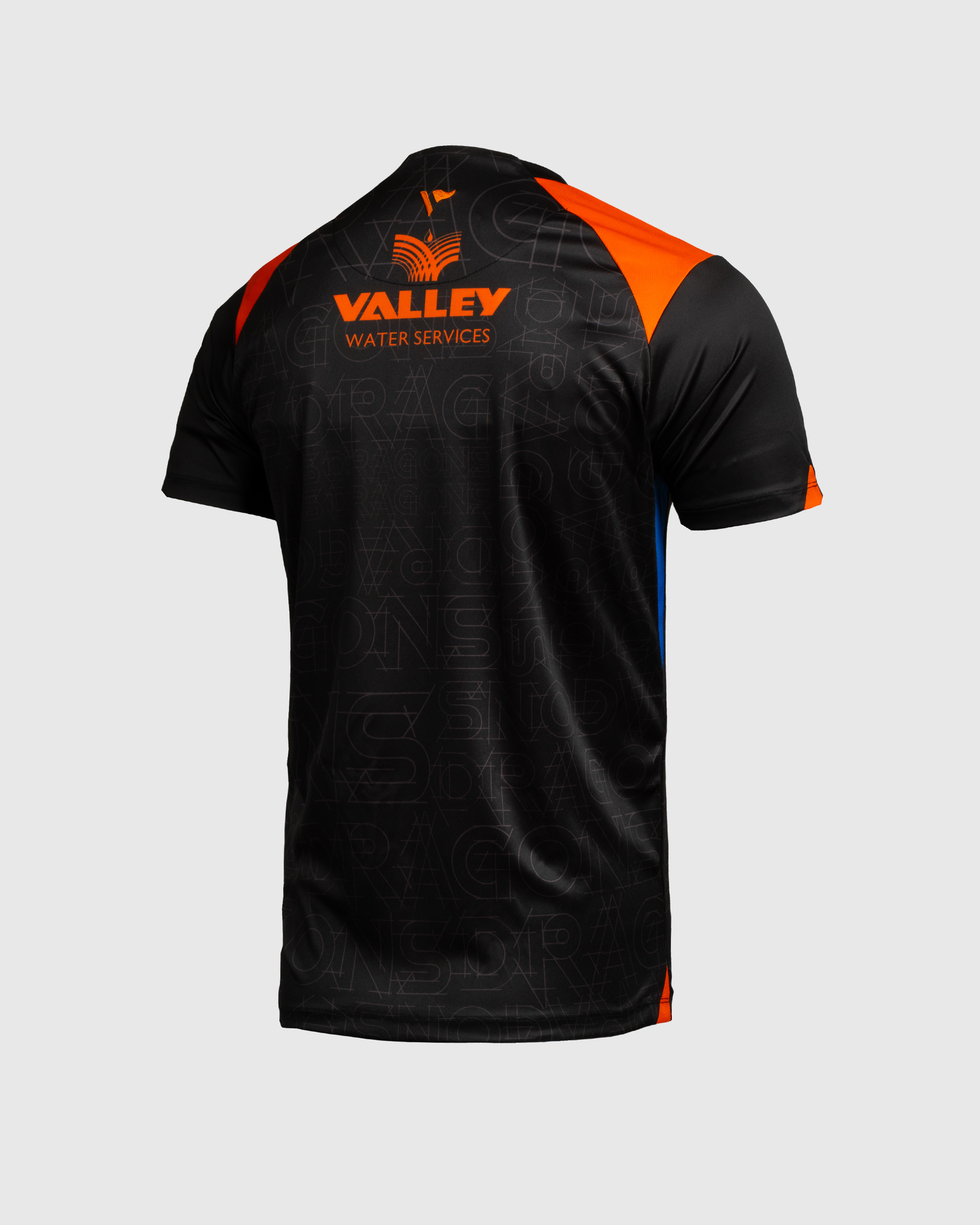 Dragons RFC 25/26 Vertex Training Tee Youth Black/Bright Orange/Royal