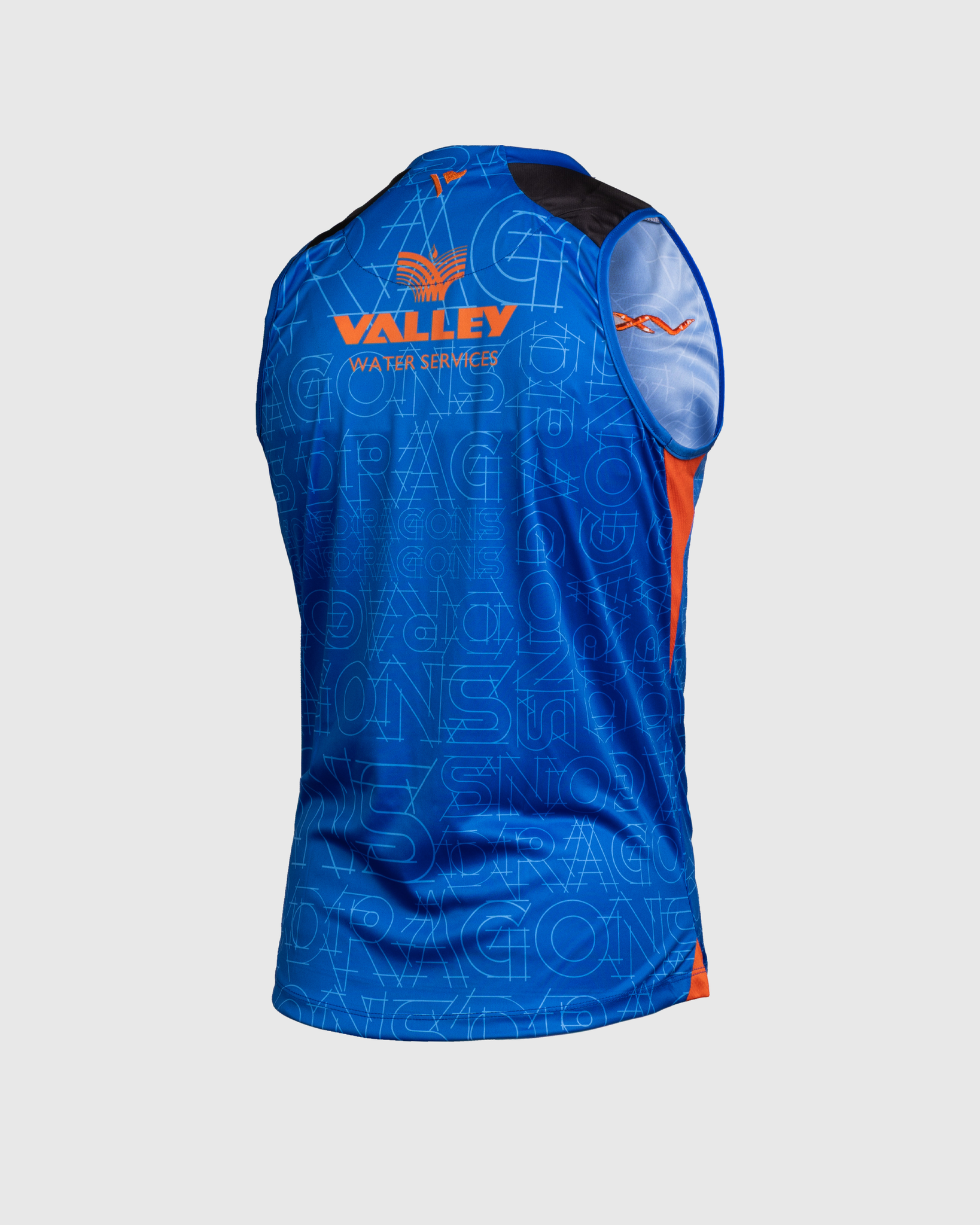 Dragons RFC 25/26 Vertex Training Vest Royal/Black/Bright Orange