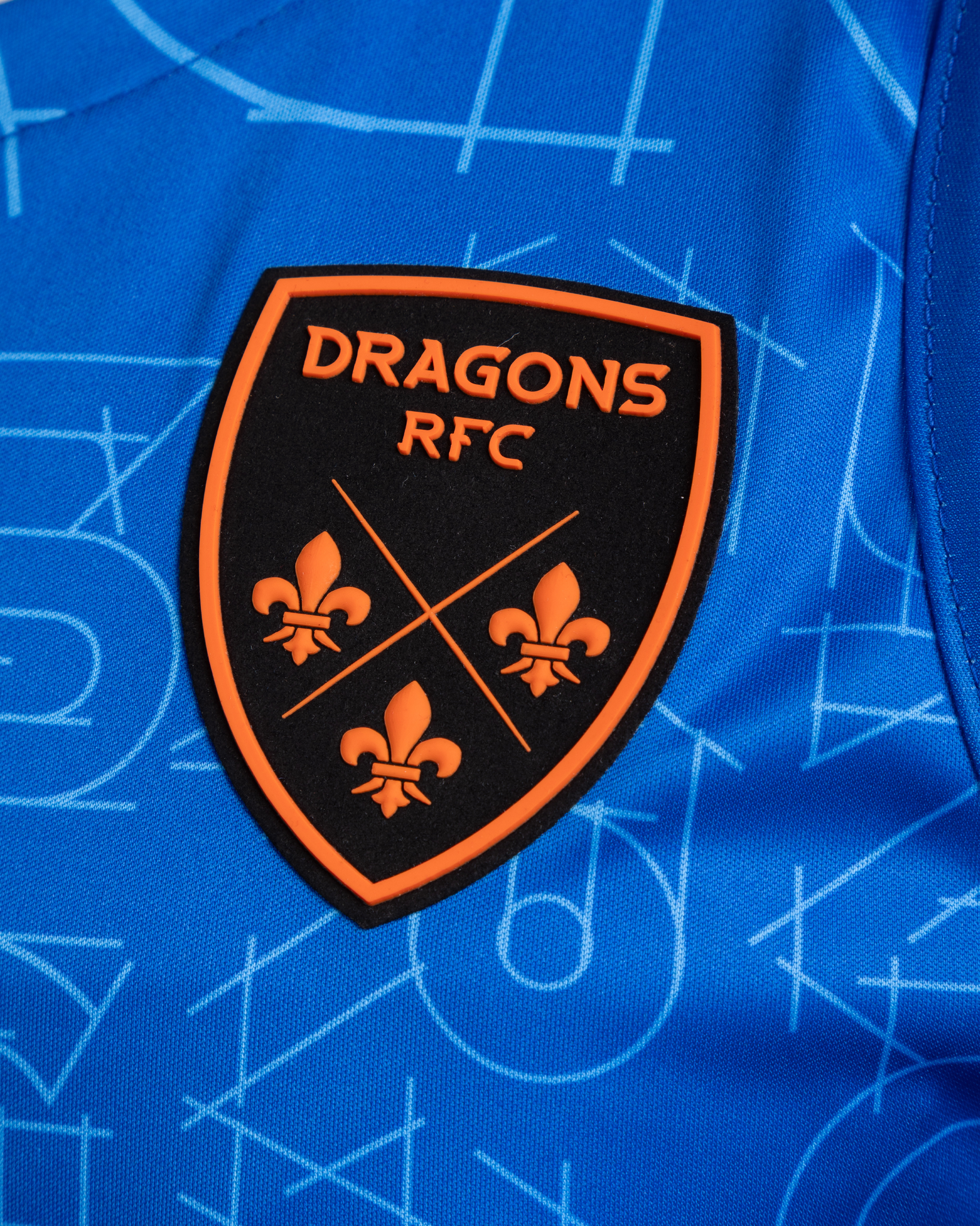 Dragons RFC 25/26 Vertex Training Vest Royal/Black/Bright Orange