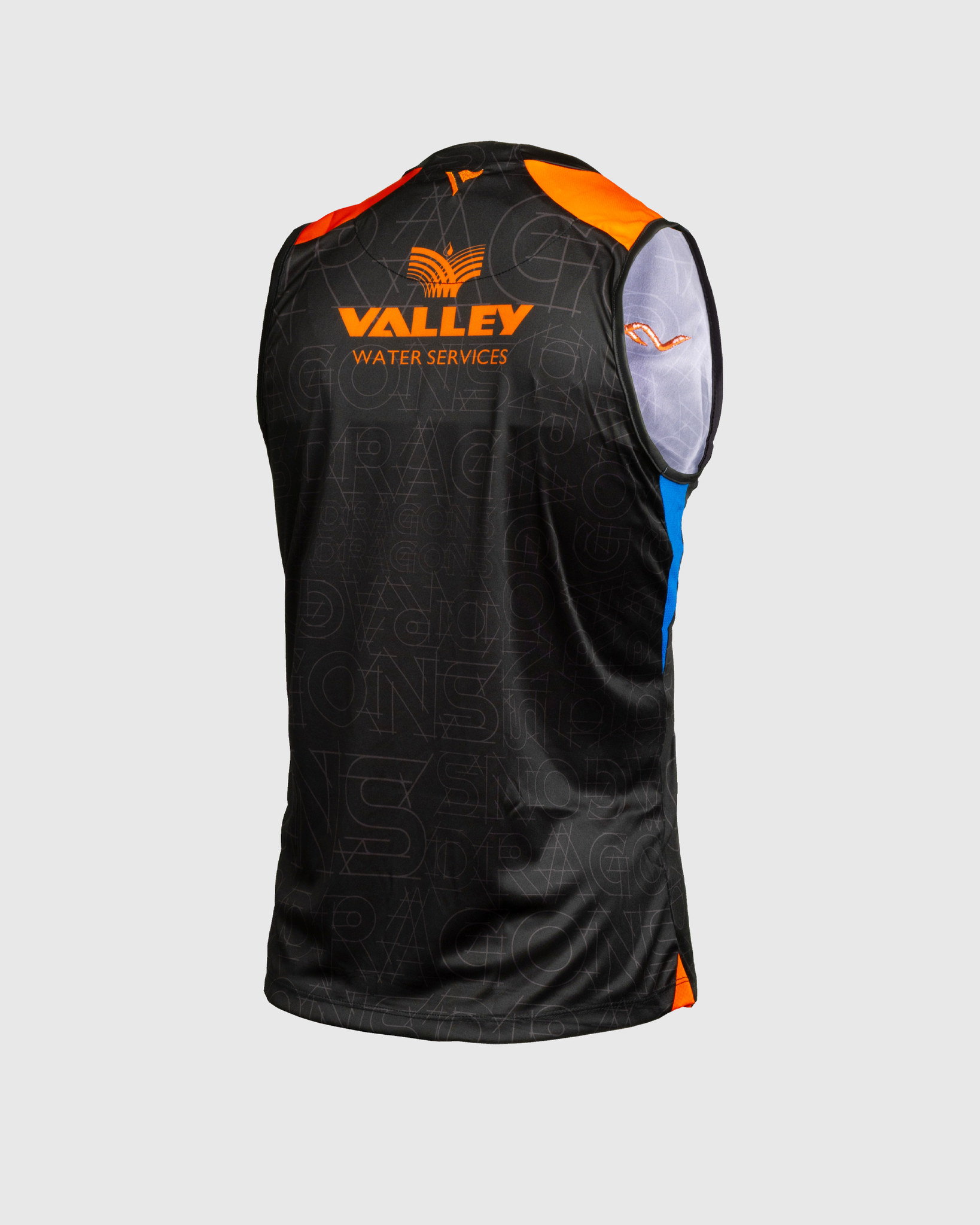 Dragons RFC 25/26 Vertex Training Vest Black/Bright Orange/Royal
