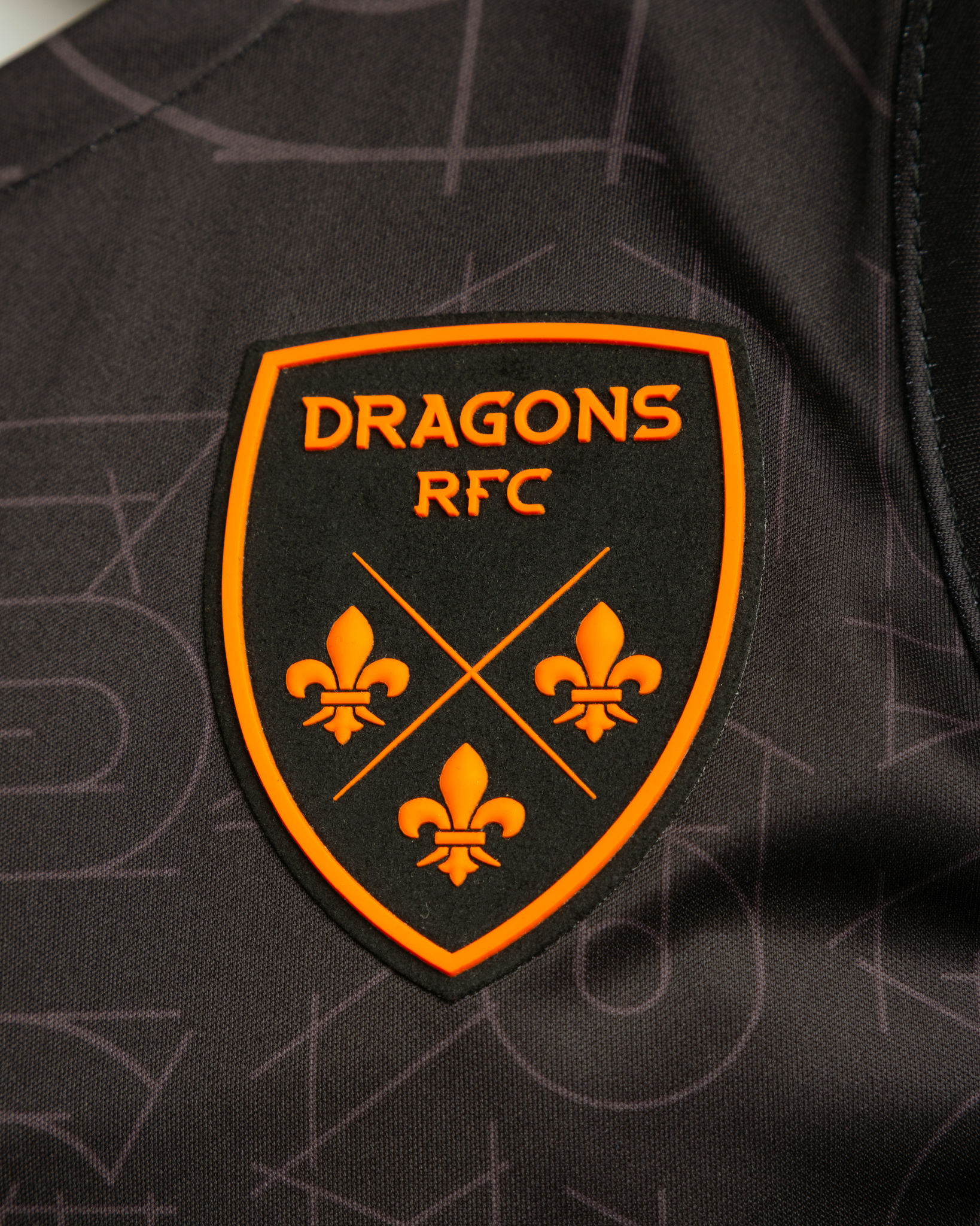 Dragons RFC 25/26 Vertex Training Vest Black/Bright Orange/Royal