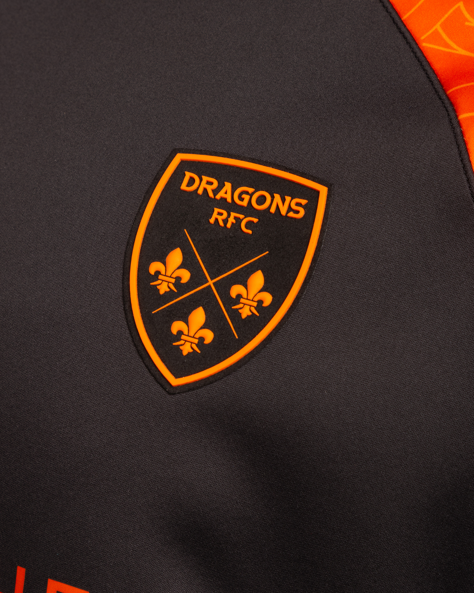 Dragons RFC 25/26 Vertex Training Hoodie Black/Bright Orange/Royal