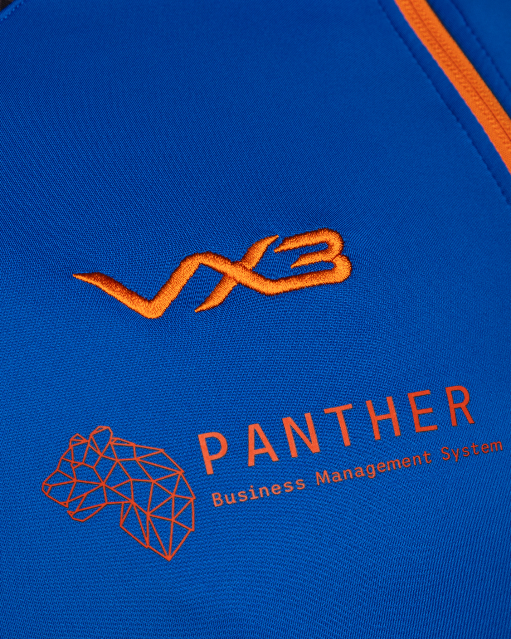 Dragons RFC 25/26 Vertex Half Zip Top Royal/Black/Bright Orange
