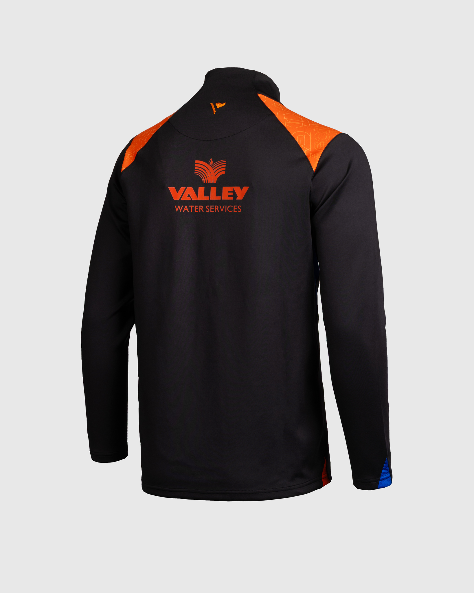 Dragons RFC 25/26 Vertex Half Zip Top Youth Black/Bright Orange/Royal