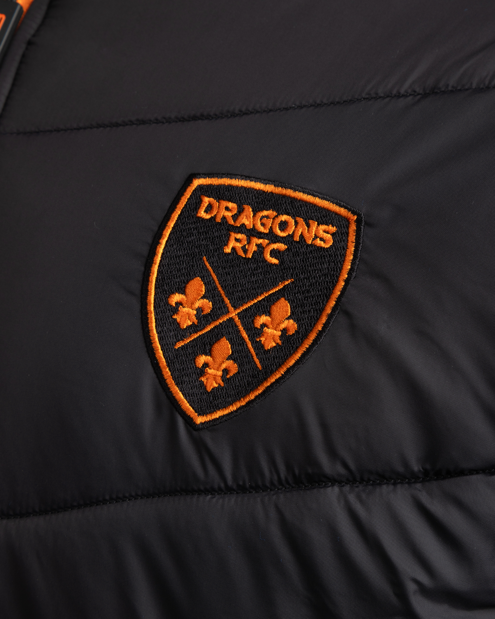 Dragons RFC 25/26 Lorica Jacket Black/Bright Orange