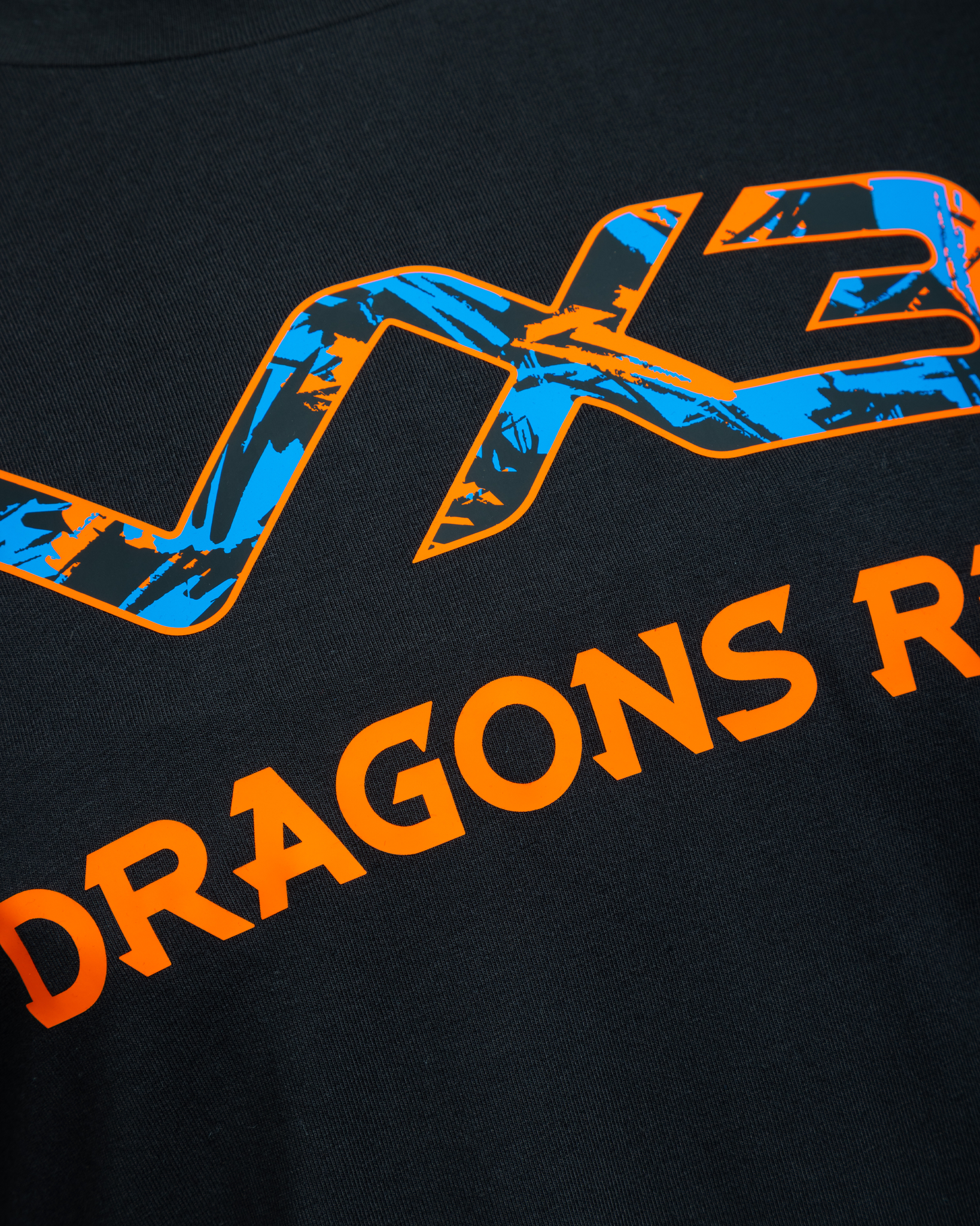 Dragons RFC 25/26 Invicta Tee Black/Bright Orange
