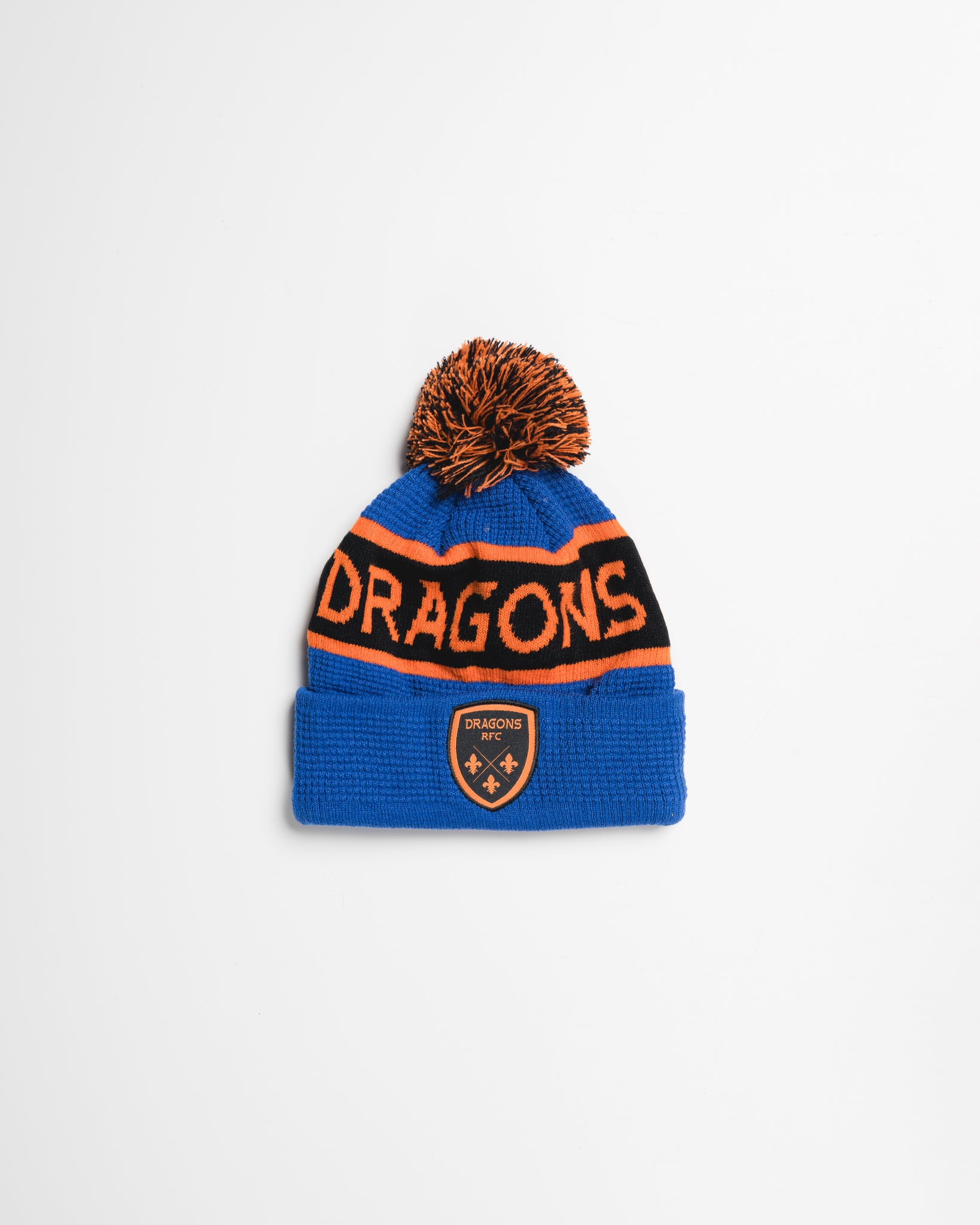Dragons RFC 25/26 Bobble Hat Royal/Bright Orange